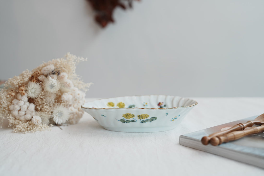 TATA Pottery Studio 田中大輝 & 田边桂- Porcelain Oval Bowl - Medium TP09 #3