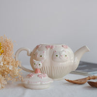 Sugar Poppo Teapot - White Cat SP27
