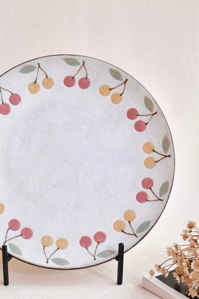 Kei Mitsumochi ミツ持啓 Large Plate - Mix Cherry KM16