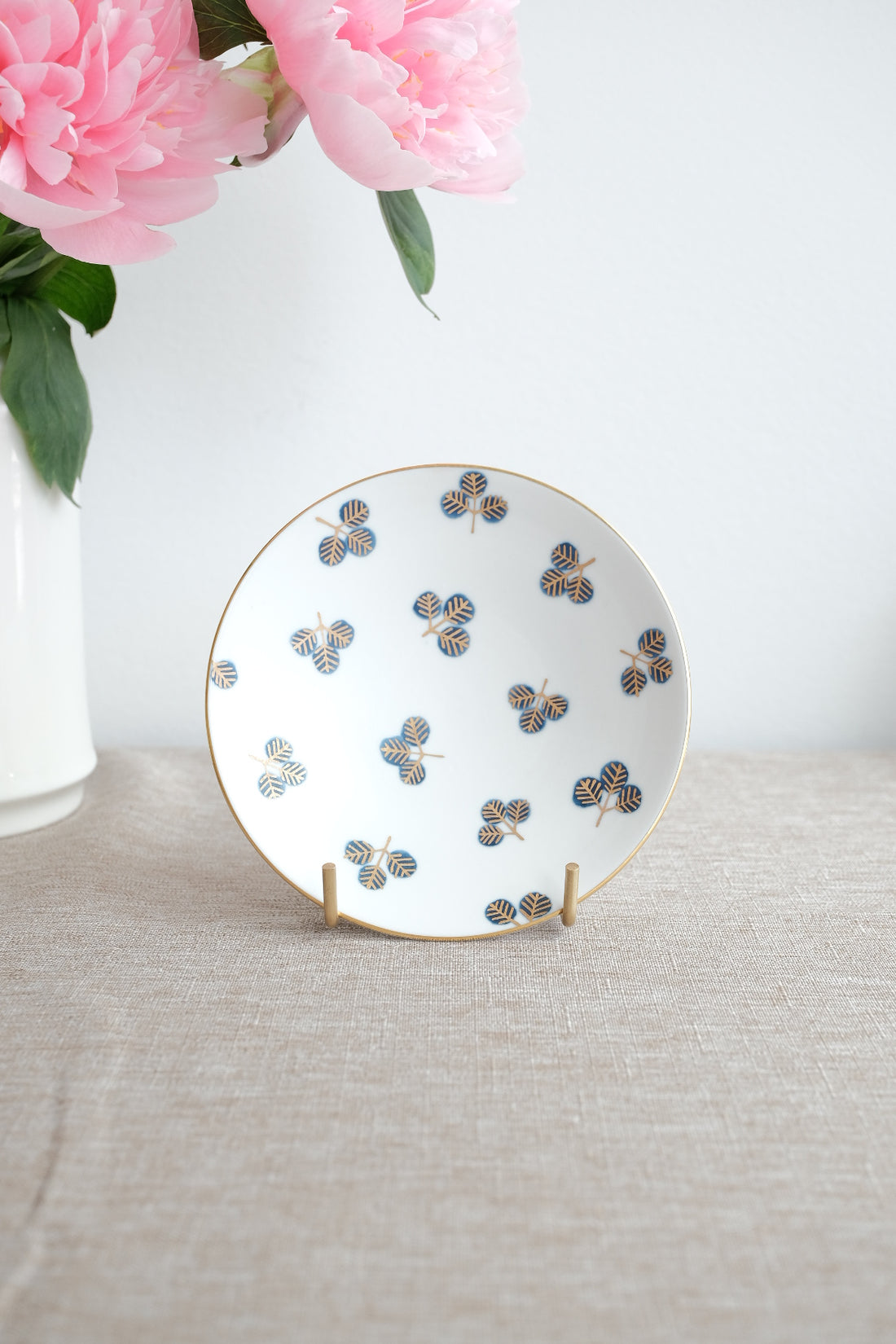 Natsumi Iino 飯野夏實 Gold Decor Small Plate -  Clover NI002d