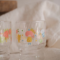 Aderia Glass Water Cup - Misutama Flower