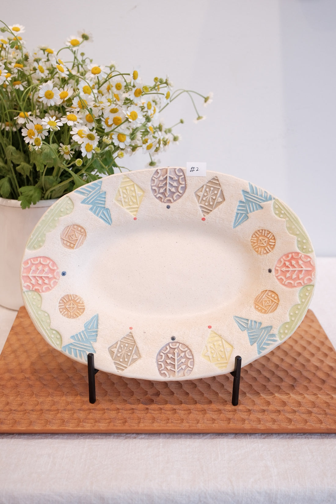 Hacorie 石丸和美 Oval Plate - Stamp HC13