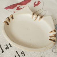 Mashiko Pottery Yoshizawa Neko Mini Dish
