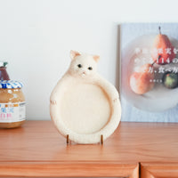 Aya and Yoshiko Wool Felt Animal Coaster - Cat YS13