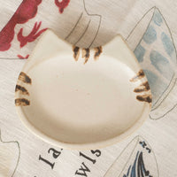 Mashiko Pottery Yoshizawa Neko Mini Dish