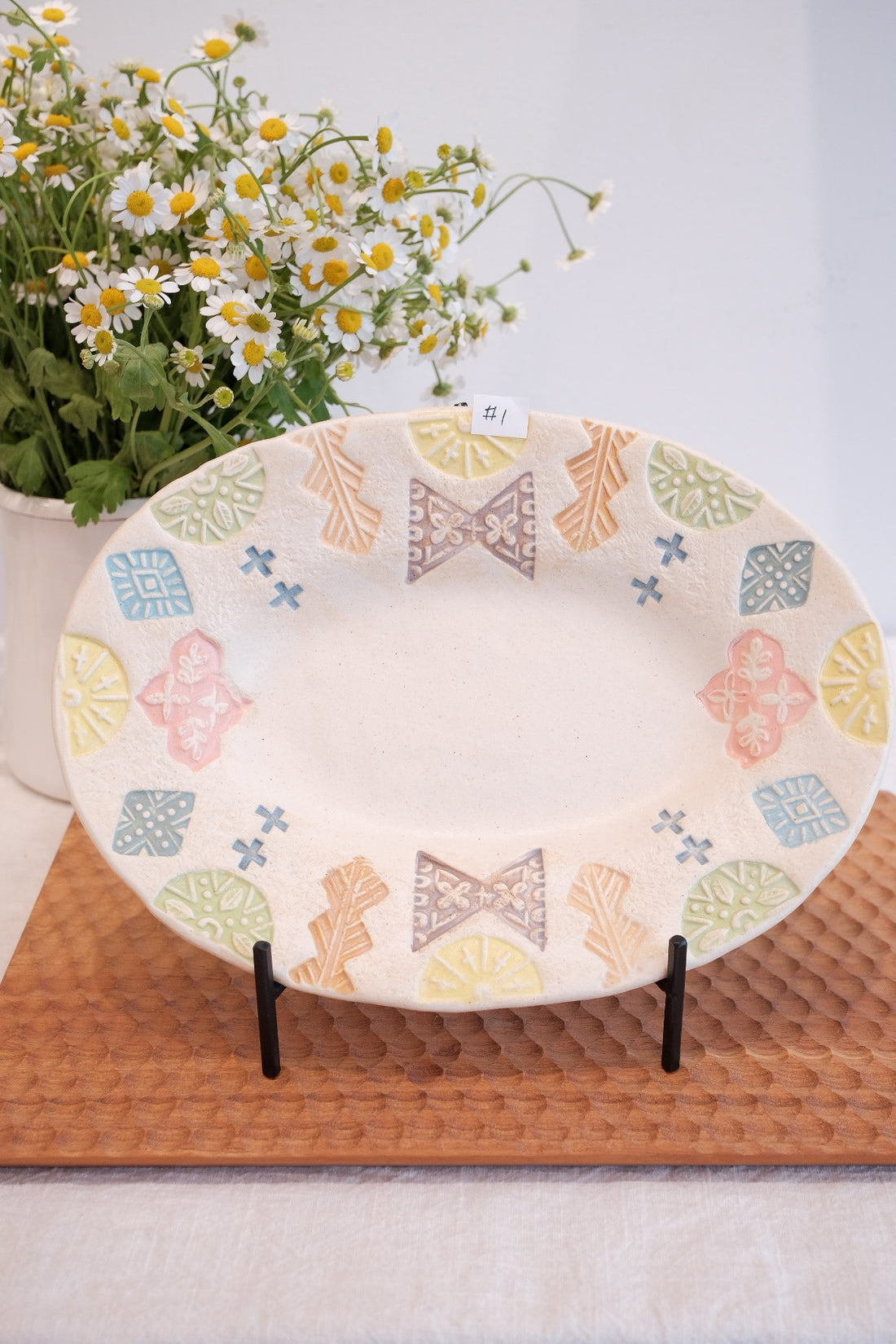 Hacorie 石丸和美 Oval Plate - Stamp HC13