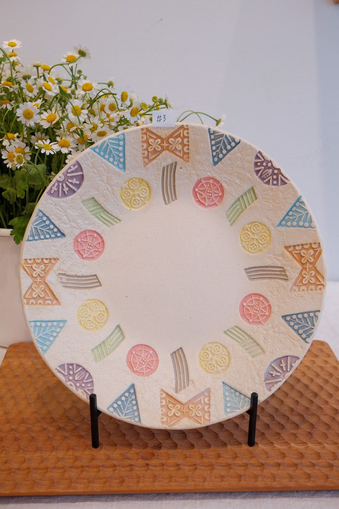 Hacorie 石丸和美 Round Plate - Stamp HC15