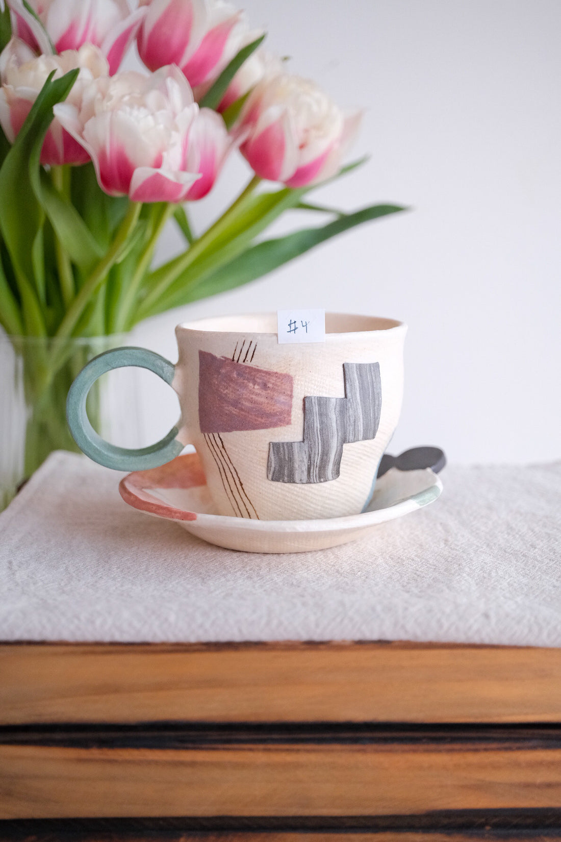 Hacorie 石丸和美 Mug with Saucer - Irregular Shape HC24