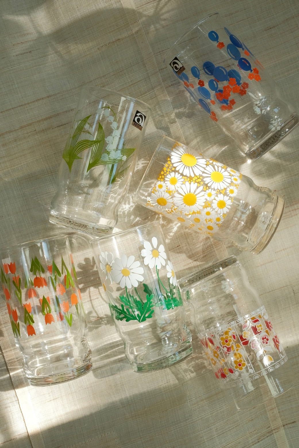 Aderia Glass Retro Tumbler - Blue Balloon