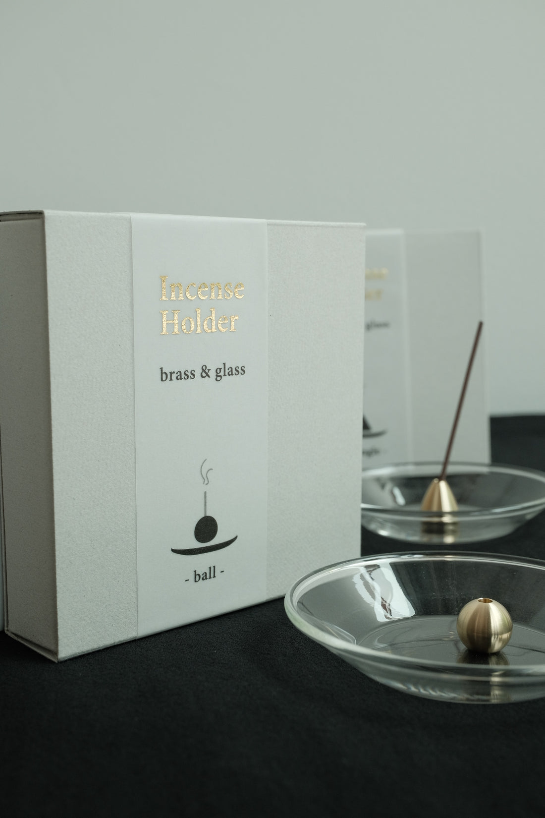 KOUSAIDO - Incense Holder Brass Top With Glass Dish