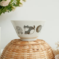 Hasami Ware Rice Bowl Cat Collection