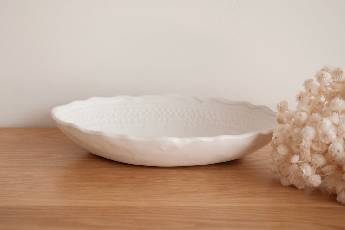 Mashiko Ware White Lace Collection