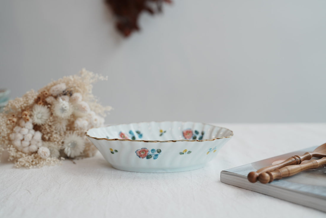 TATA Pottery Studio 田中大輝 & 田边桂- Porcelain Oval Bowl - Medium TP09 #5