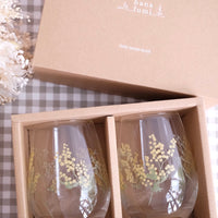 Toyo Sasaki Pair of Tumblers 400ml Acacia Design