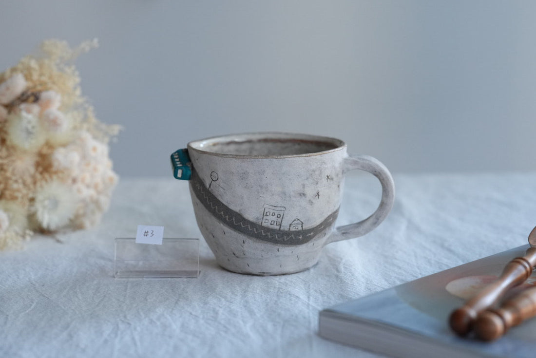 Akemi Suzuki 鈴木明美 - Road Collection Mug - Blue Car AS22