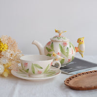 Sugar Poppo Mug with Saucer - Tulip SP15