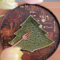 Mino Ware Tree Shape Plate