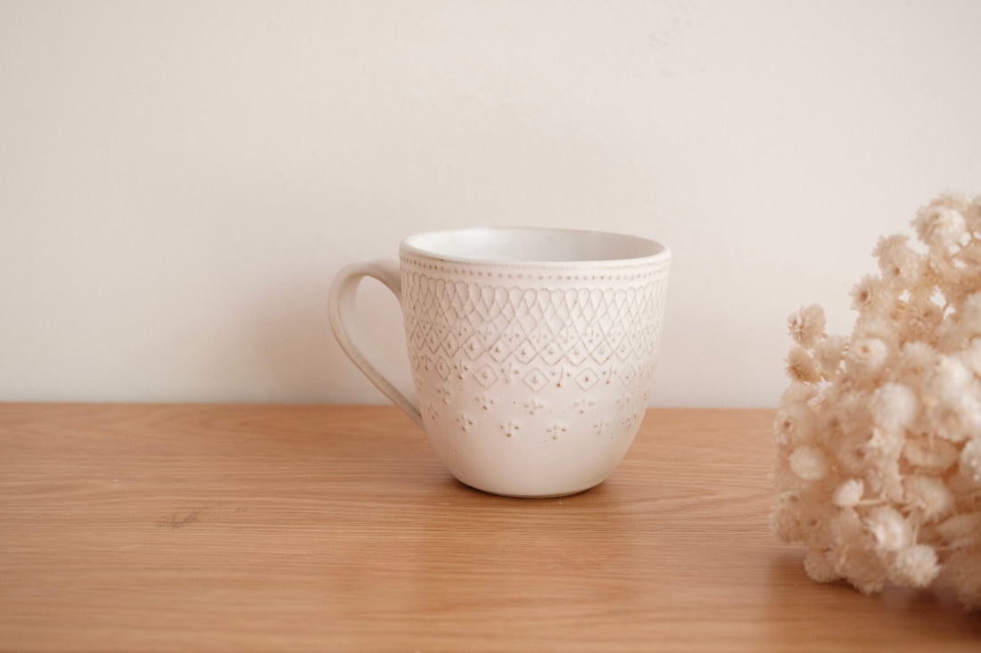 Mashiko Ware White Lace Collection