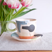 Hacorie 石丸和美 Mug with Saucer - Irregular Shape HC24