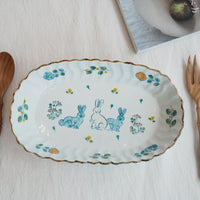 TATA Pottery Studio 田中大輝 & 田边桂- Porcelain Oval Bowl - Large TP08