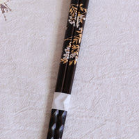 Japanese Gold Detailing Natural Wood Chopsticks