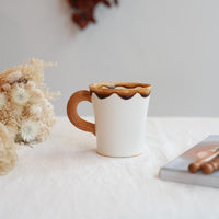 TAMA10- Cookie Handle Mug - White & Churros TA15