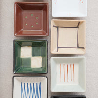 Japanese Traditional Style Saucer Set - Set of 8