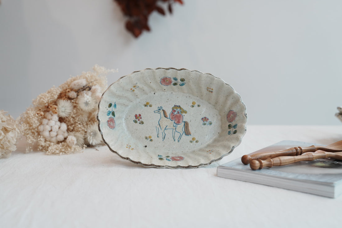 TATA Pottery Studio 田中大輝 & 田边桂- Slip Oval Bowl TP10 #3