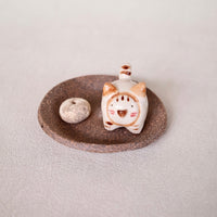 Japanese Clay Animals Incense Holder - Animal Collection