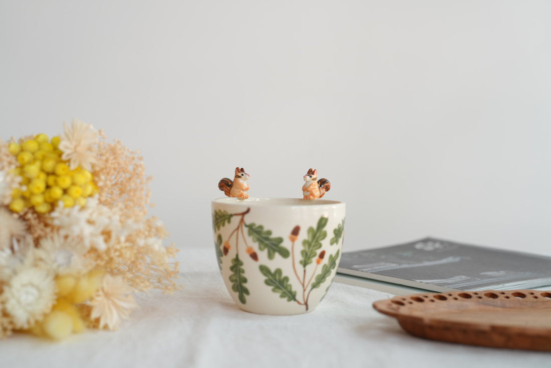 Sugar Poppo Round Cup - Squirrel SP21