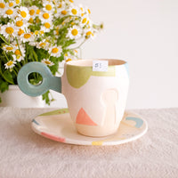 Hacorie 石丸和美 Mug with Saucer Set - Geometry HC11