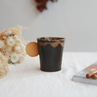TAMA10- Cookie Handle Mug - Black & Chocolate Filling TA17