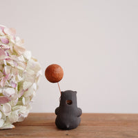 Hanamame 三浦孝之&三浦潤 - Black Bear Figurine