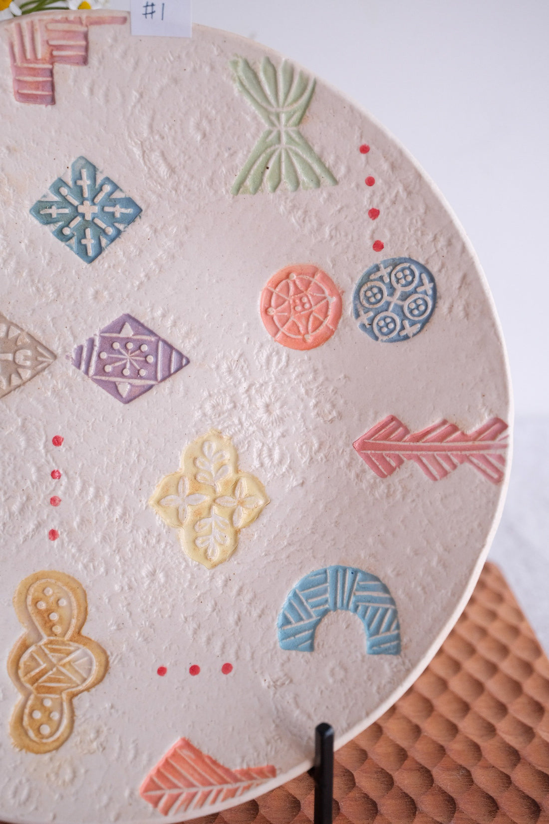 Hacorie 石丸和美 Round Plate - Stamp HC15