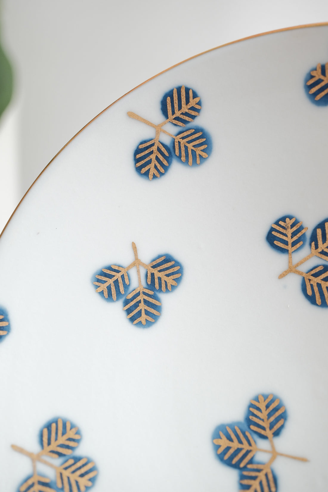 Natsumi Iino 飯野夏實 Gold Decor Small Plate -  Clover NI002d