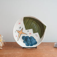Hapun Pottery 拝志睦子 Large Deep Plate HP06