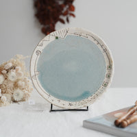 Akemi Suzuki 鈴木明美 - White Wall Plate 21cm AS03