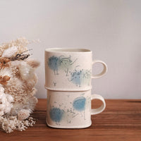 Zing Studio Hand-made Small Square Mug - Blue