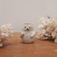 Shoko Matsuura 松浦唱子 Medium Cat Flower Vase SM02 #2