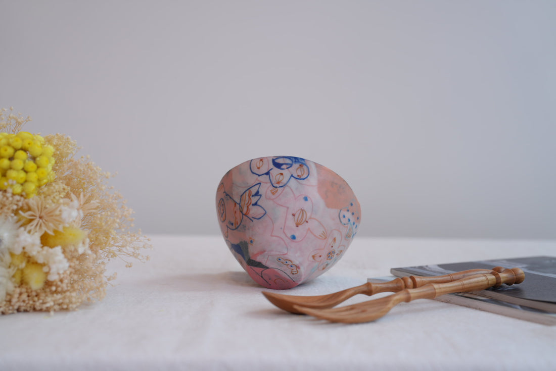 Hamasaka Naoko 浜坂尚子  Hand Painted Bowl - HN03 #2