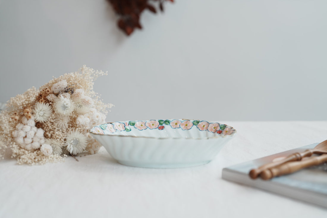 TATA Pottery Studio 田中大輝 & 田边桂- Porcelain Oval Bowl - Medium TP09 #4