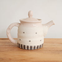 Mino Ware Coarse Pottery Teapot and Tea cup - Pink