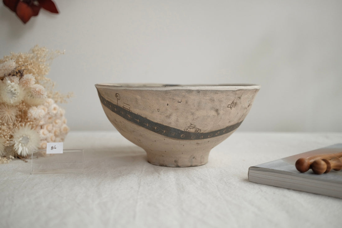 Akemi Suzuki 鈴木明美 - Blue Car Ramen Bowl - 18cm AS14b