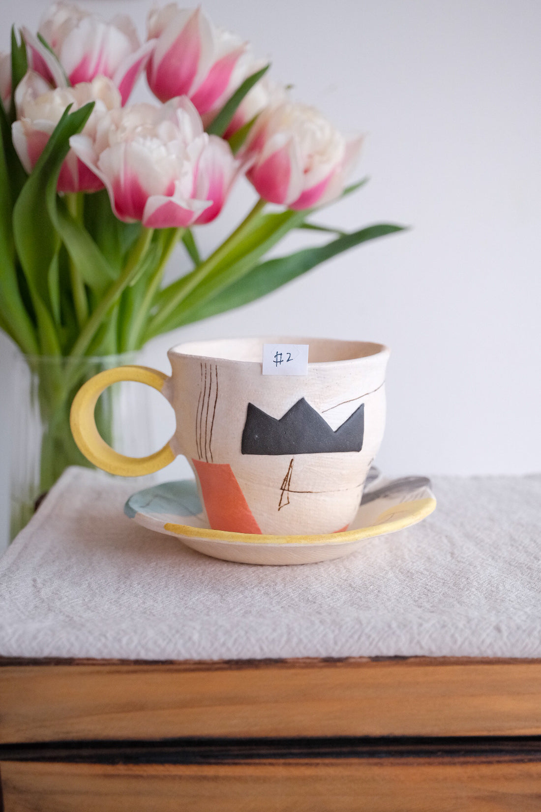 Hacorie 石丸和美 Mug with Saucer - Irregular Shape HC24