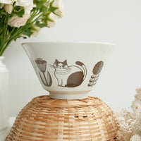 Hasami Ware Ramen Bowl Cat Collection