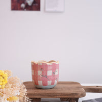 Cozy Nook - Checkered Pattern Mug with Round Bottom- CN20 #3
