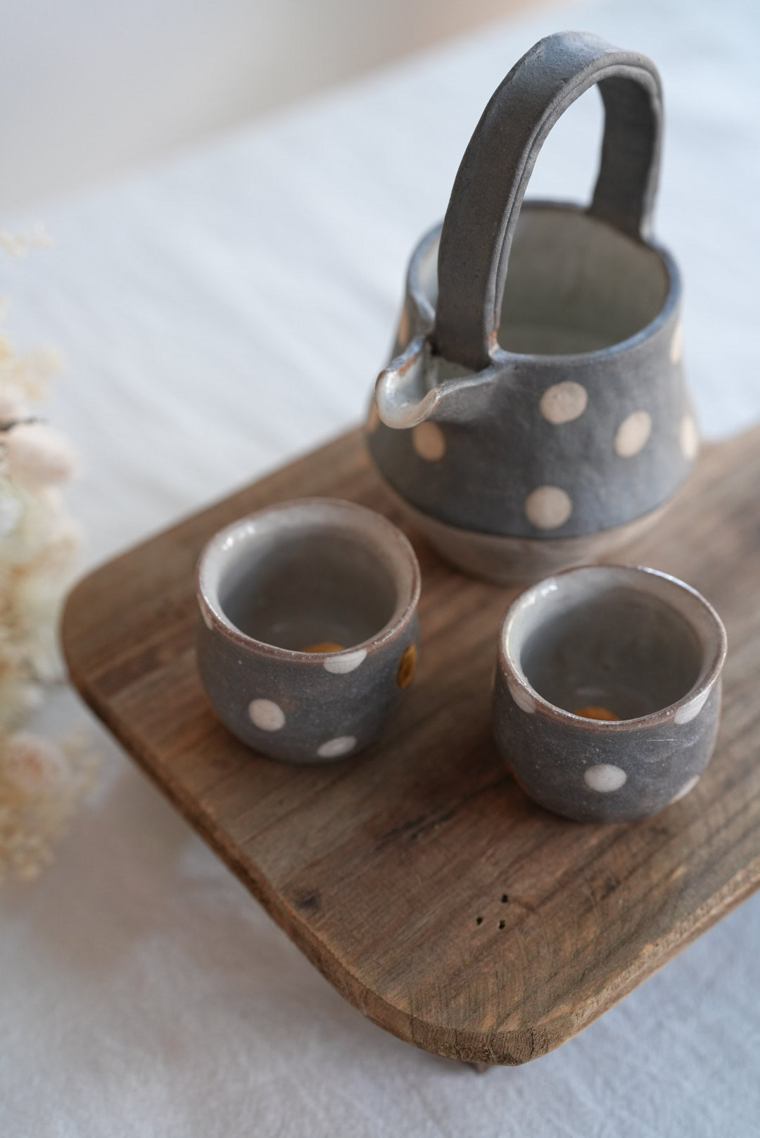 Akemi Suzuki 鈴木明美 - White Dot Collection - Tea/Sake Cup AS32