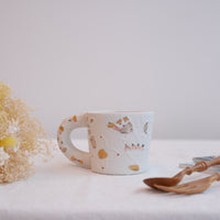 Hamasaka Naoko 浜坂尚子  Hand Painted Gold Deco Mug - HN07
