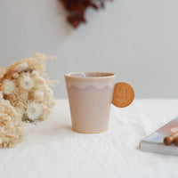 TAMA10- Cookie Handle Mug - Peach & Smile TA14