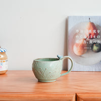 Satomi Motohashi 本橋里美 Bird Mug SM09